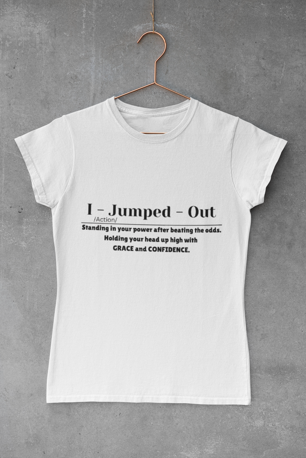 I jumped out definition